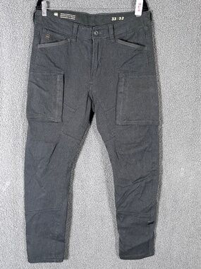 G-Star Raw Zip Pocket 3D Skinny Cargo Pants - Men's Size 33*32(Fit 33*31) - Gray